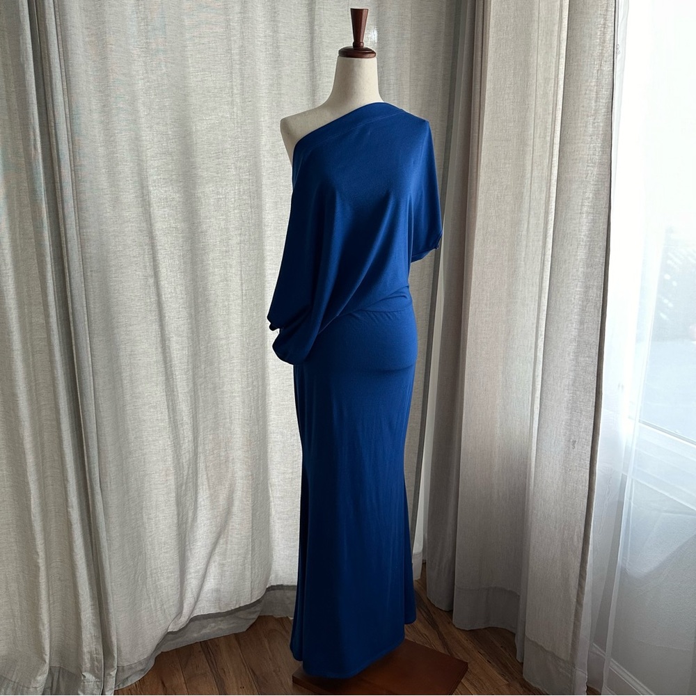 Royal Blue off shoulder dress